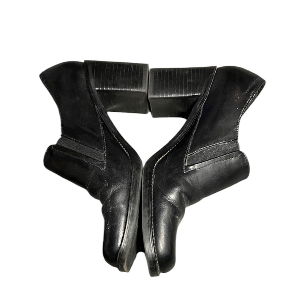 White Mountain Black Block Heel Shoes Size 7 View 2